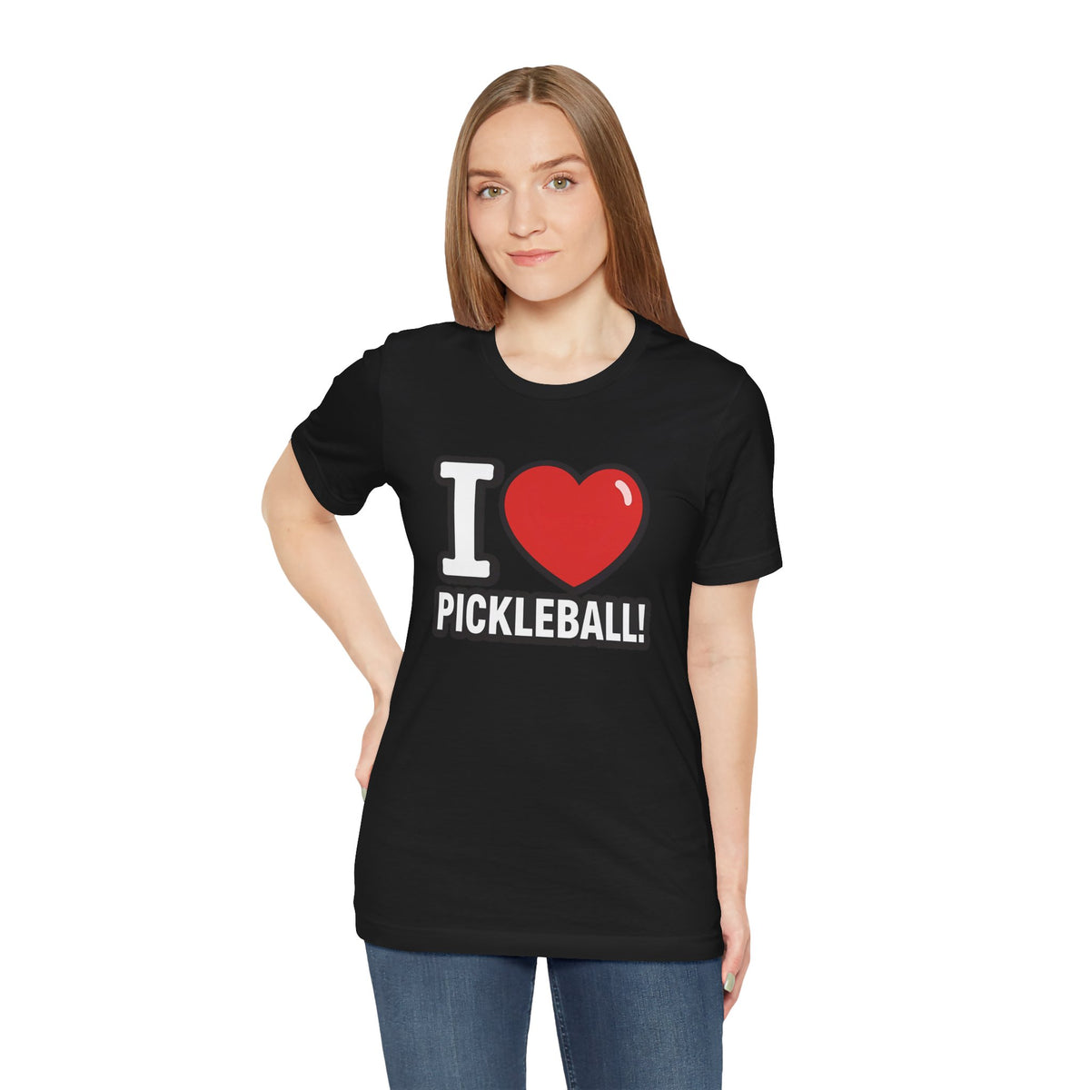 I Love Pickleball T-Shirt - Unisex Pickleball Tee - Court Sports Gift - XS-4XL