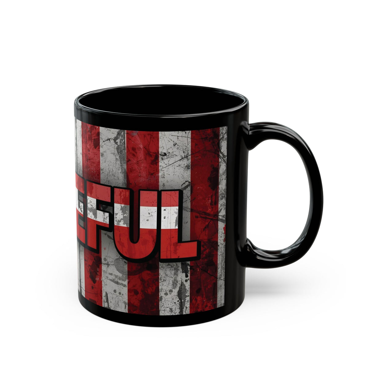 Grateful Mug - Vintage American Flag Design - Patriotic Gift - 11oz/15oz