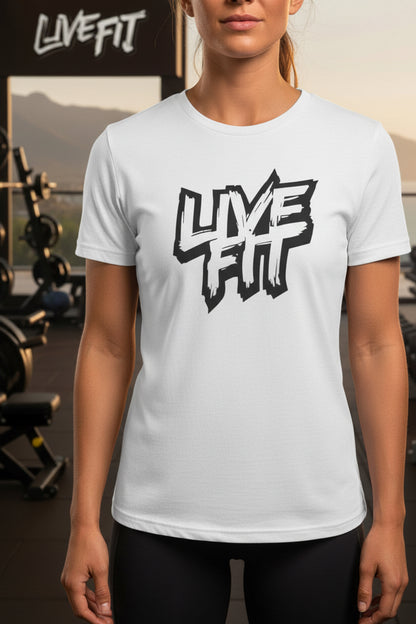 LIVE FIT Unisex Jersey Tee - Premium Fitness Shirt