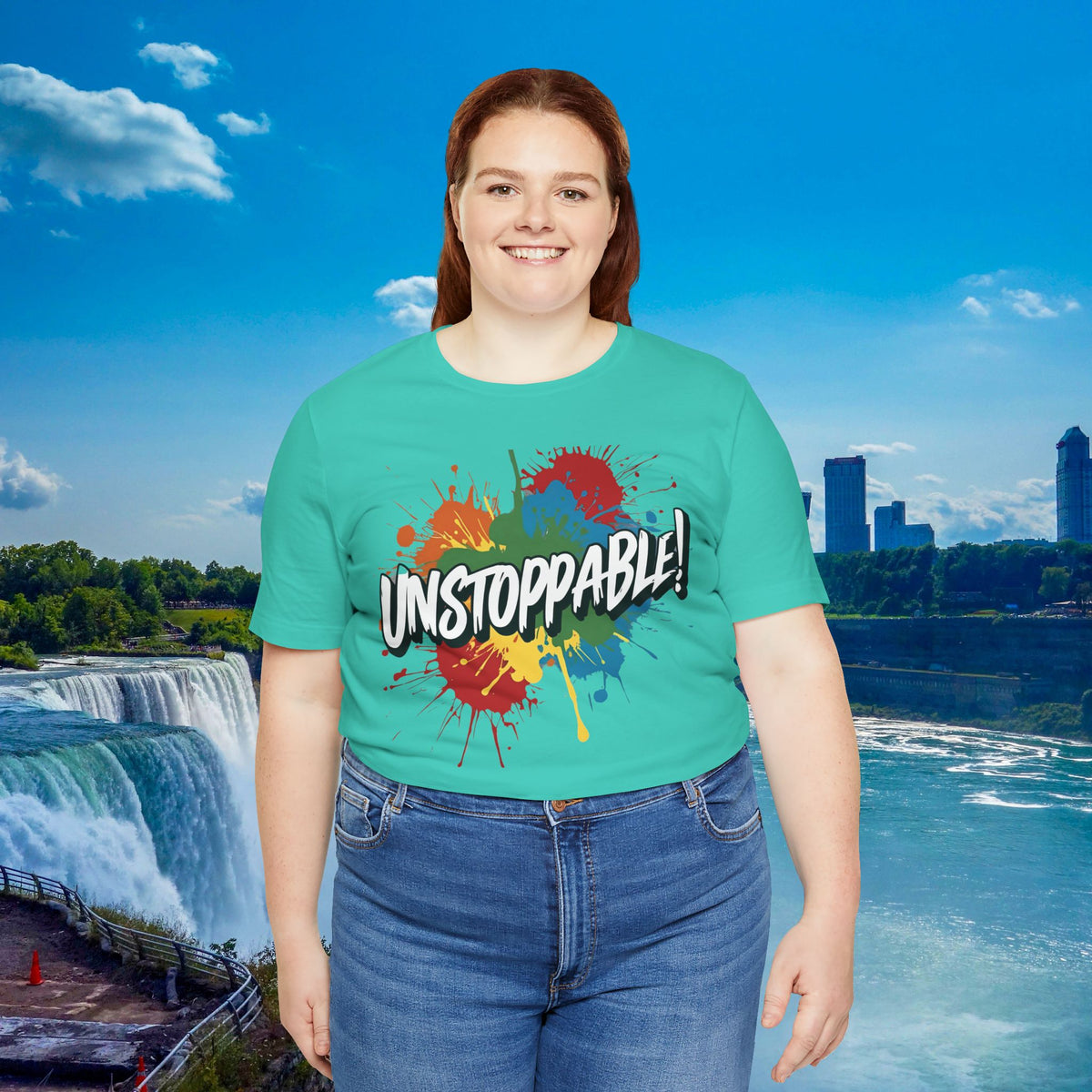 Unstoppable Vintage Retro T-Shirt - Motivational Graphic Tee - Unisex Casual Shirt
