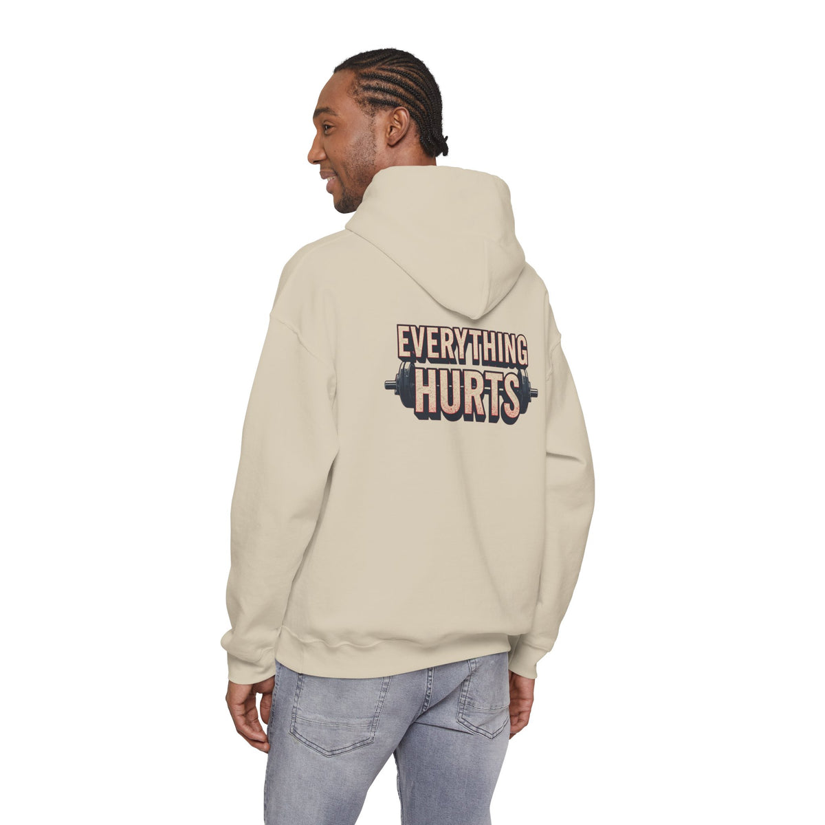 Everything Hurts! Gym Workout Hoodie - Funny Fitness Sweatshirt - Unisex Pullover - S-5XL