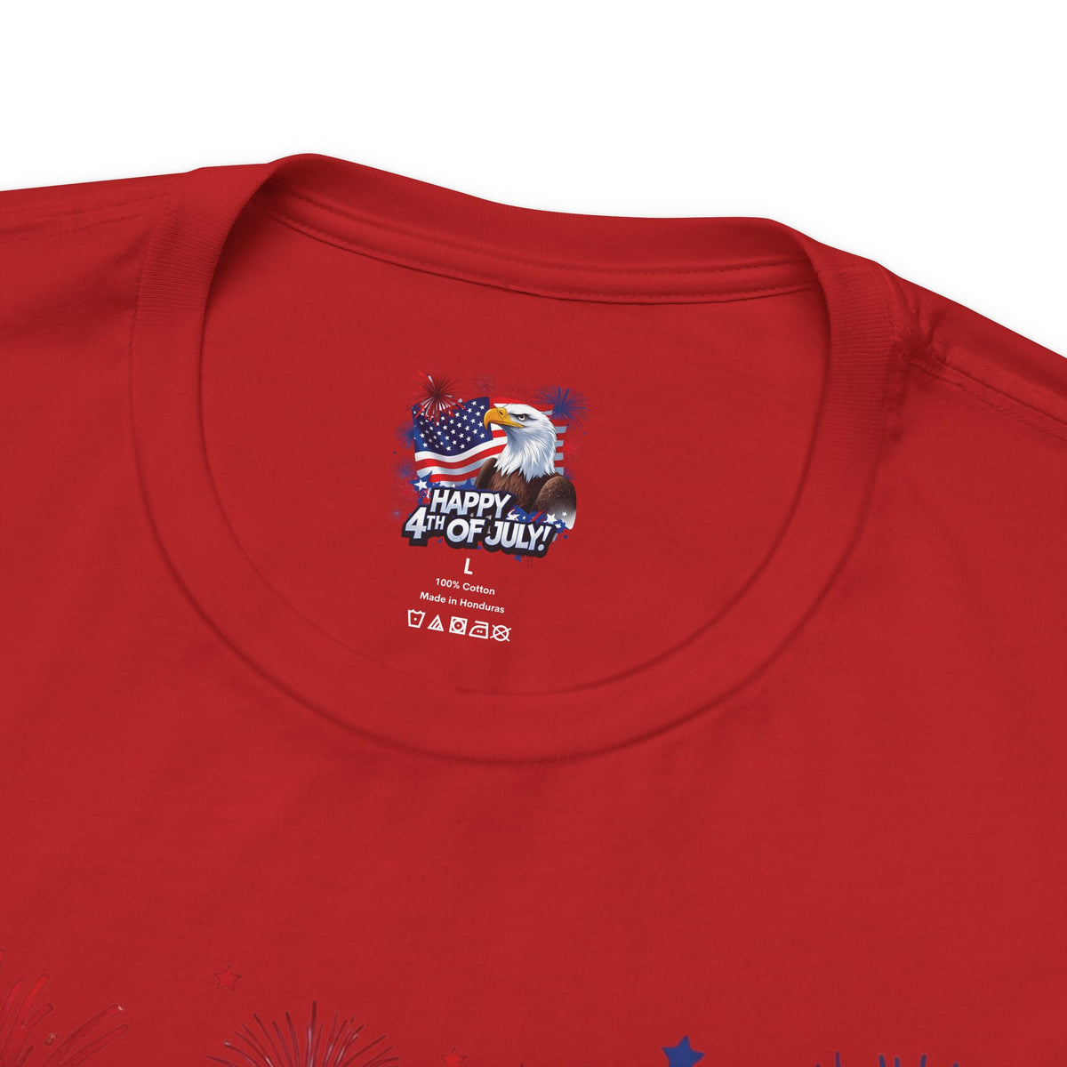 Happy 4th of July Graphic T-Shirt - Patriotic Bald Eagle - American Flag Tee - XS-4XL