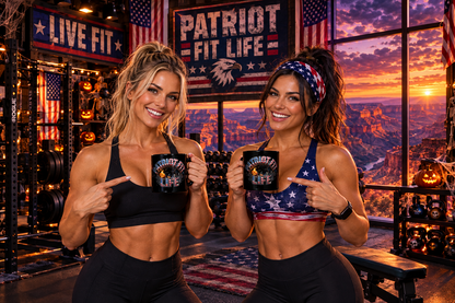 Patriot Fit Life Halloween Mug - Haunted Graveyard Flag Design | 11oz & 15oz