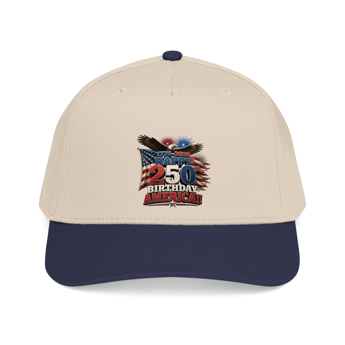 Happy 250th Birthday America Cap | 1776–2026 Patriotic Eagle Flag Baseball Hat