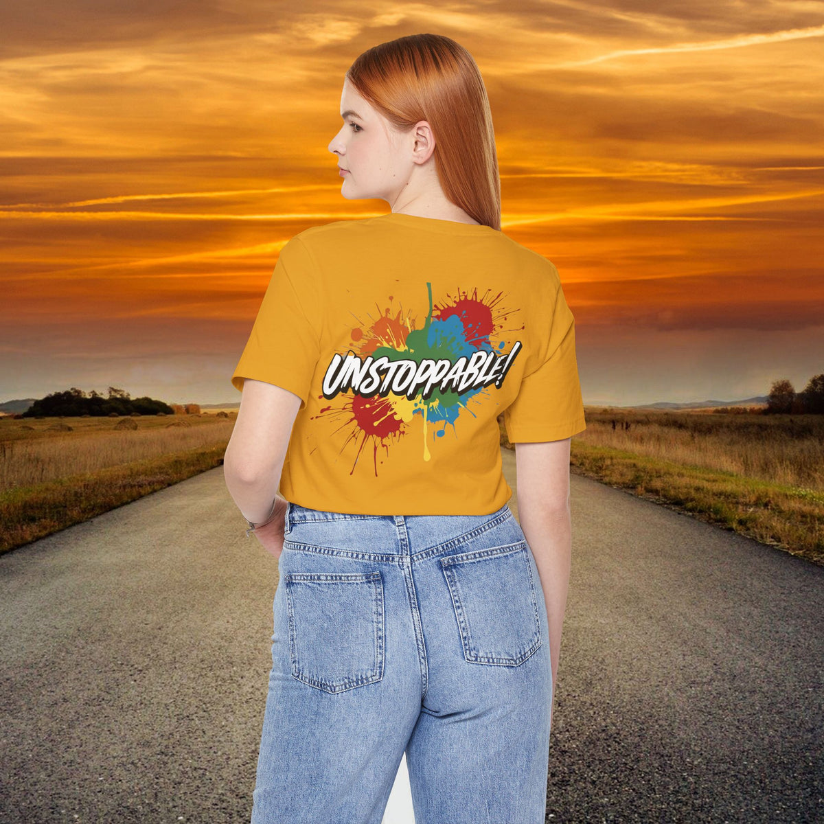 Unstoppable Vintage Retro T-Shirt - Motivational Graphic Tee - Unisex Casual Shirt