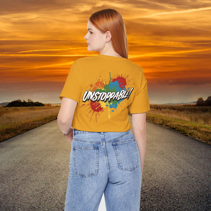 Unstoppable Vintage Retro T-Shirt - Motivational Graphic Tee - Unisex Casual Shirt