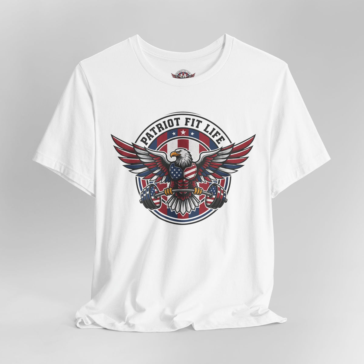 Patriot Fit Life Bald Eagle T-Shirt - American Flag Graphic Tee - Unisex Workout Shirt