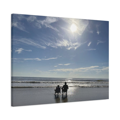 Beach Day Canvas Wall Art - Coastal Home Decor - Ocean Landscape - Serene Beach Print - 16 Sizes Available