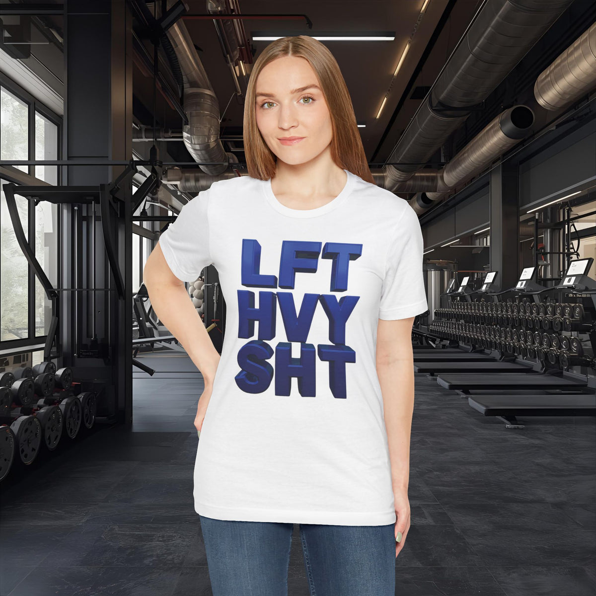 Lift Heavy Shit Gym T-Shirt - Bold 3D Weightlifting Tee - Unisex Fitness Apparel