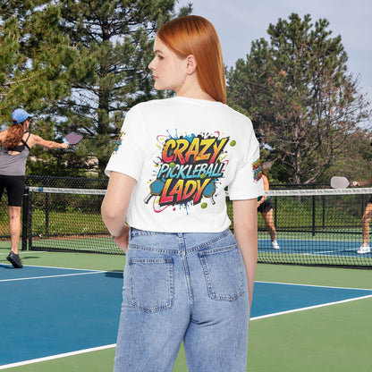 Crazy Pickleball Lady T-Shirt - Funny Pickleball Tee - Unisex Graphic Shirt - XS-5XL
