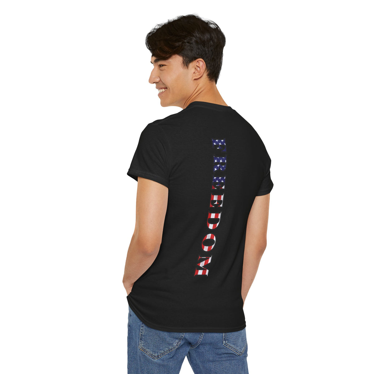Freedom Patriotic T-Shirt - Red White Blue - American Flag Tee - Unisex S-5XL