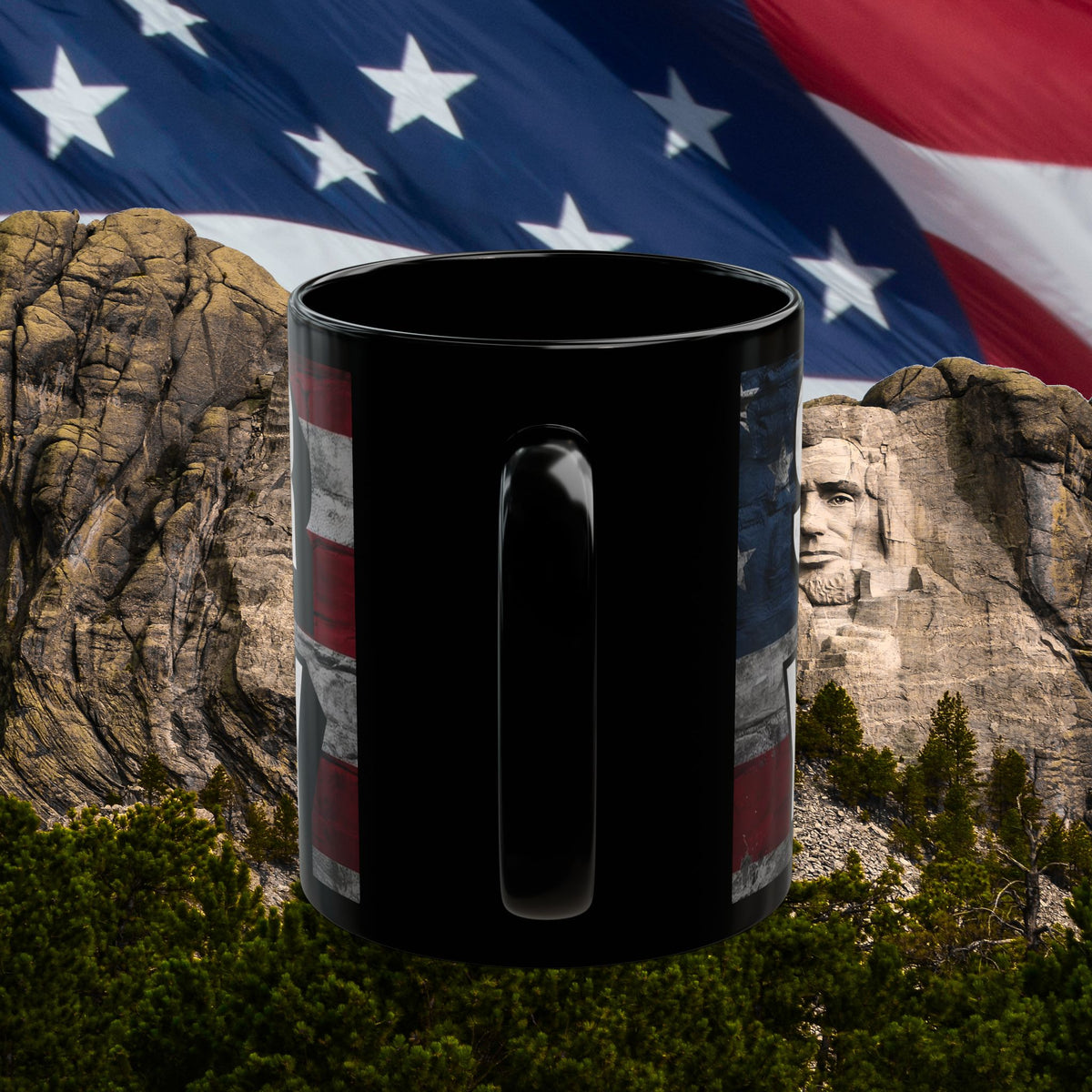 Stronger Than Yesterday! Motivational Mug - American Flag - 11oz/15oz