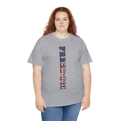 Freedom Patriotic T-Shirt - Red White Blue - American Flag Tee - Unisex S-5XL