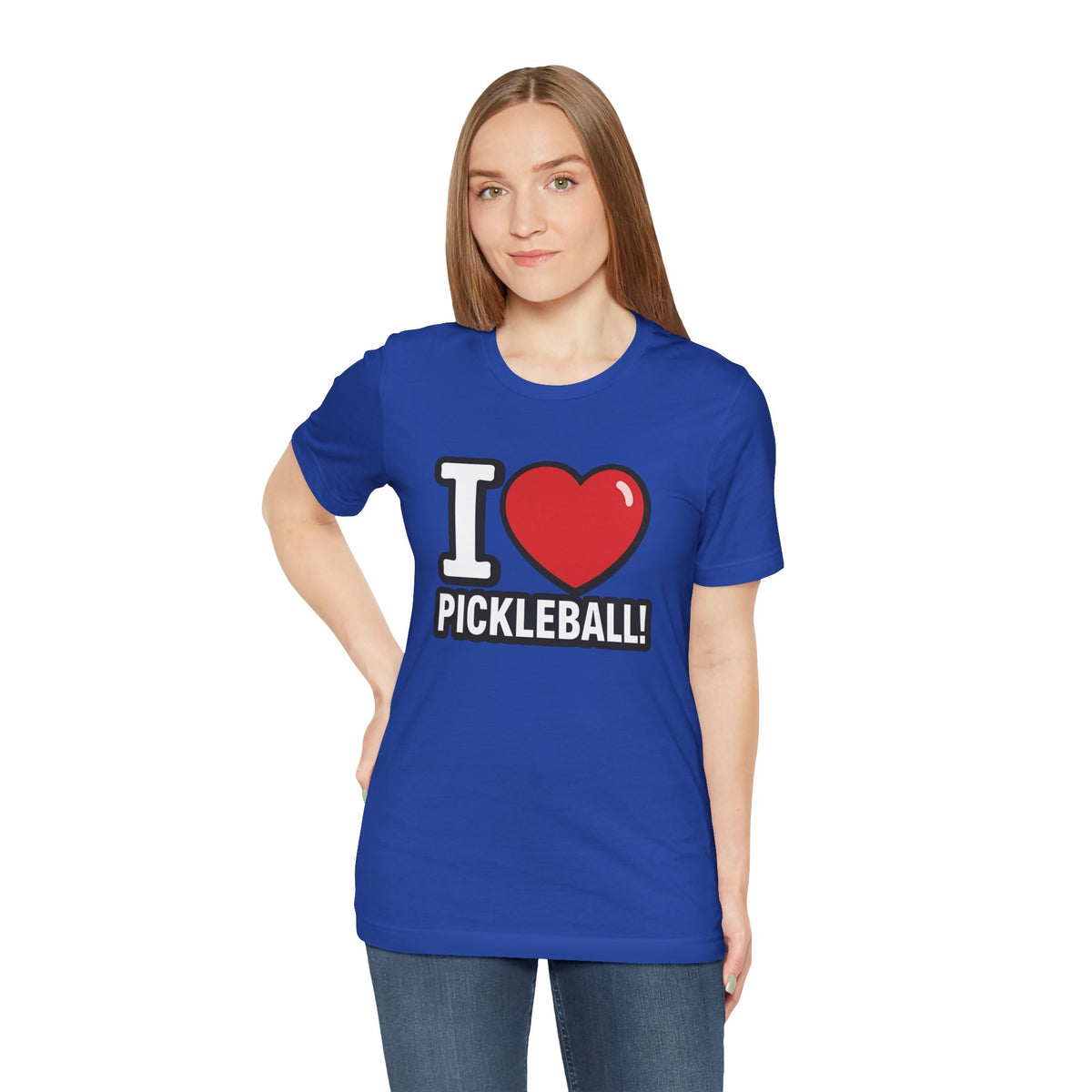 I Love Pickleball T-Shirt - Unisex Pickleball Tee - Court Sports Gift - XS-4XL