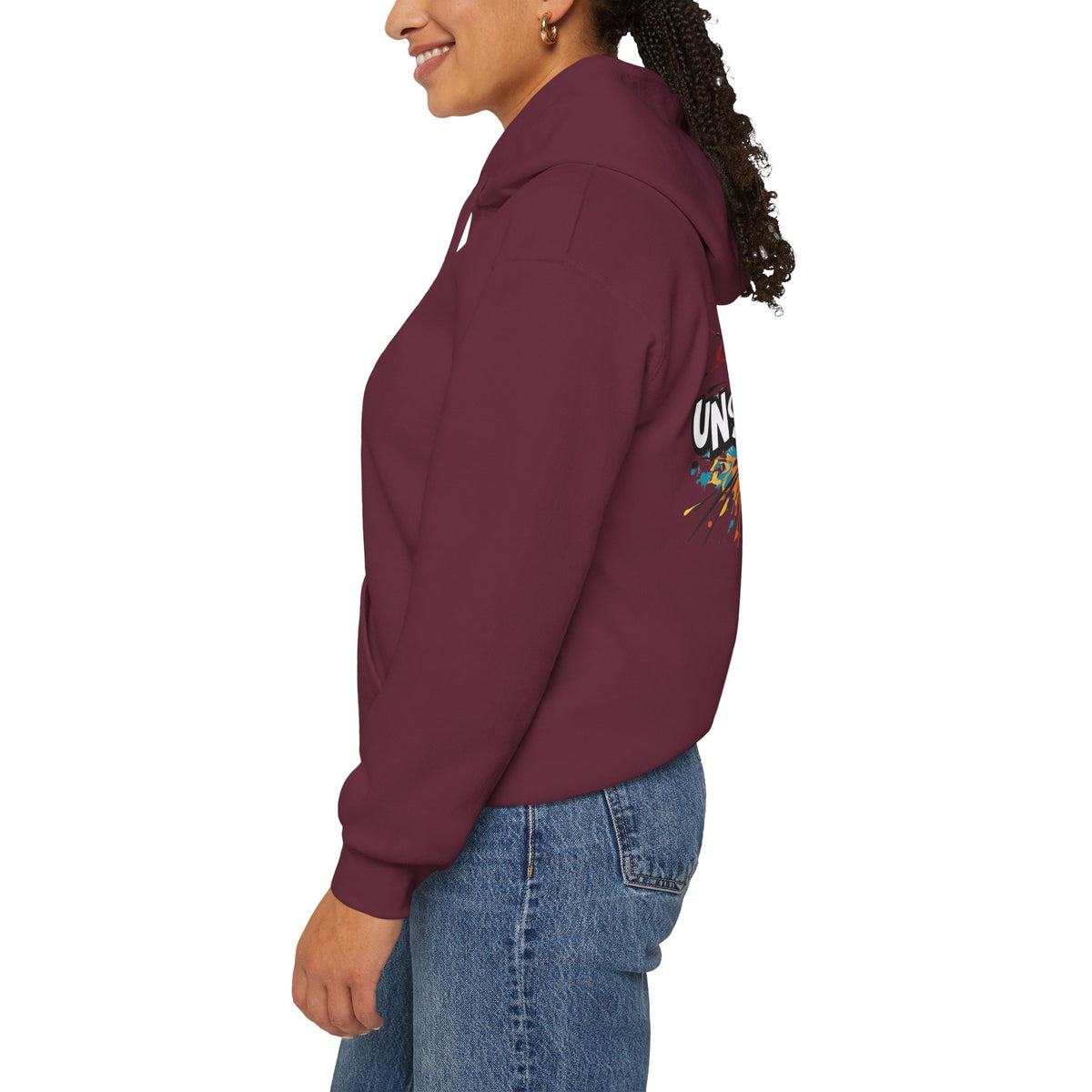 Unstoppable! Paint Splash Hoodie - Motivational Graphic Sweatshirt - Unisex Pullover - S-5XL