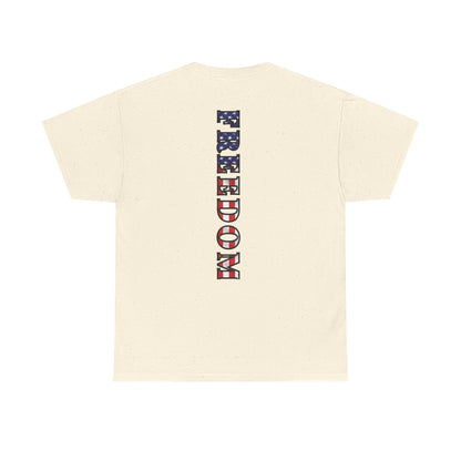 Freedom Patriotic T-Shirt - Red White Blue - American Flag Tee - Unisex S-5XL