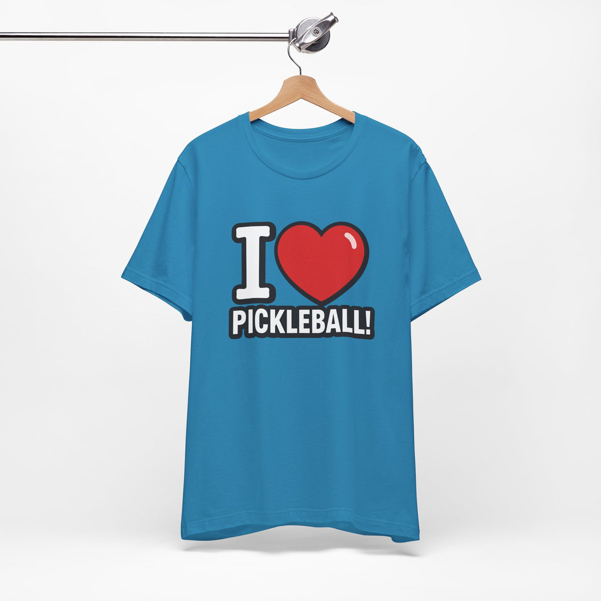 I Love Pickleball T-Shirt - Unisex Pickleball Tee - Court Sports Gift - XS-4XL