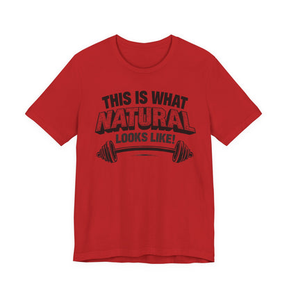 Natural Looks Weightlifting Tee | Gym Graphic T-Shirt