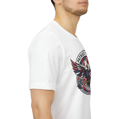 Patriot Fit Life Bald Eagle T-Shirt - American Flag Graphic Tee - Unisex Workout Shirt