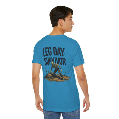 Leg Day Survivor Tee - Fitness Shirt - Workout Apparel - Gym Gift - Unisex Graphic Tee - Funny T-shirt