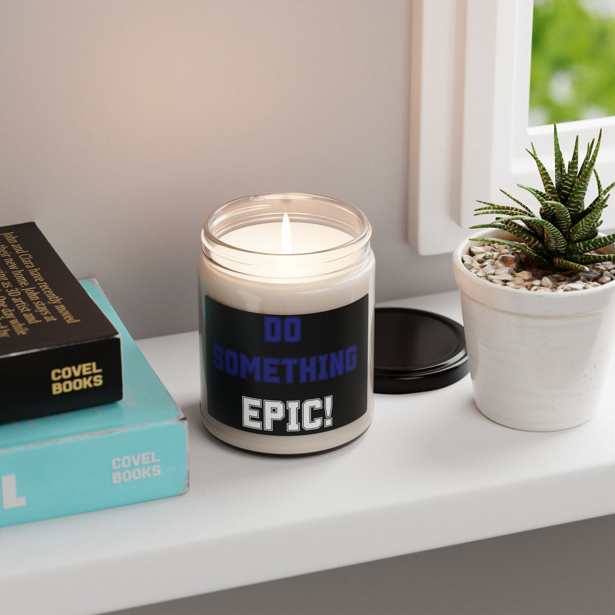 Do Something Epic! Scented Soy Candle - 9oz - Motivational Fitness Gift - 12 Scent Options - USA Made