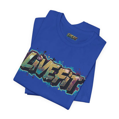 LIVE FIT Graphic Fitness Tee - Motivational Workout T-Shirt - Unisex XS-4XL
