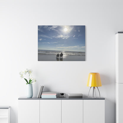 Beach Day Canvas Wall Art - Coastal Home Decor - Ocean Landscape - Serene Beach Print - 16 Sizes Available