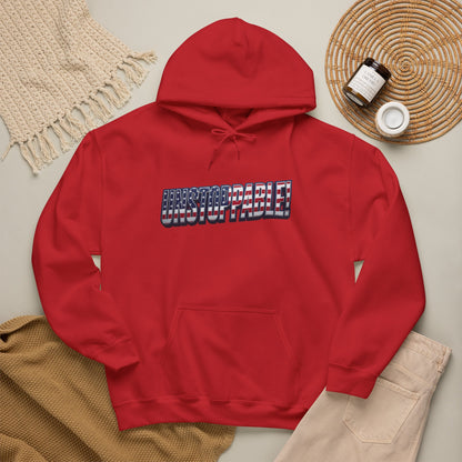 UNSTOPPABLE! Hoodie — USA Flag Graphic Pullover | LIVE FIT - Patriot Fit Life
