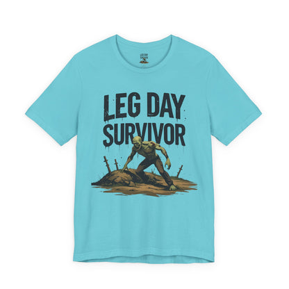 Leg Day Survivor Tee - Fitness Shirt - Workout Apparel - Gym Gift - Unisex Graphic Tee - Funny T-shirt