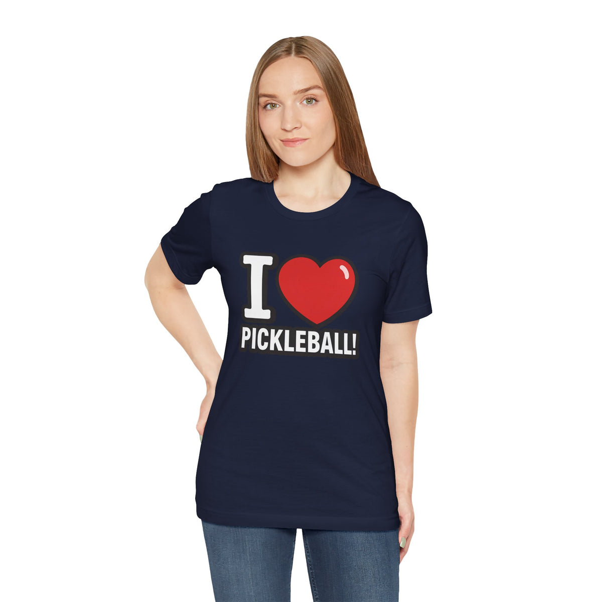 I Love Pickleball T-Shirt - Unisex Pickleball Tee - Court Sports Gift - XS-4XL