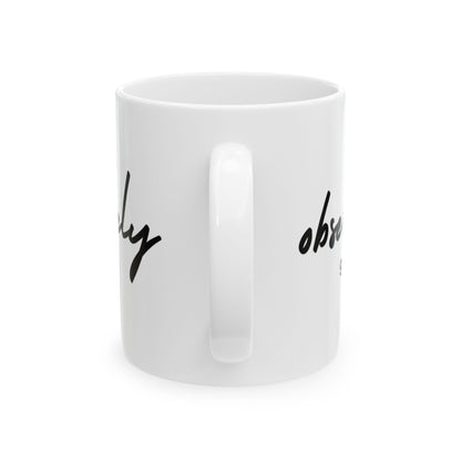 Grateful Mug - Inspirational Quote - White Ceramic - 11oz/15oz
