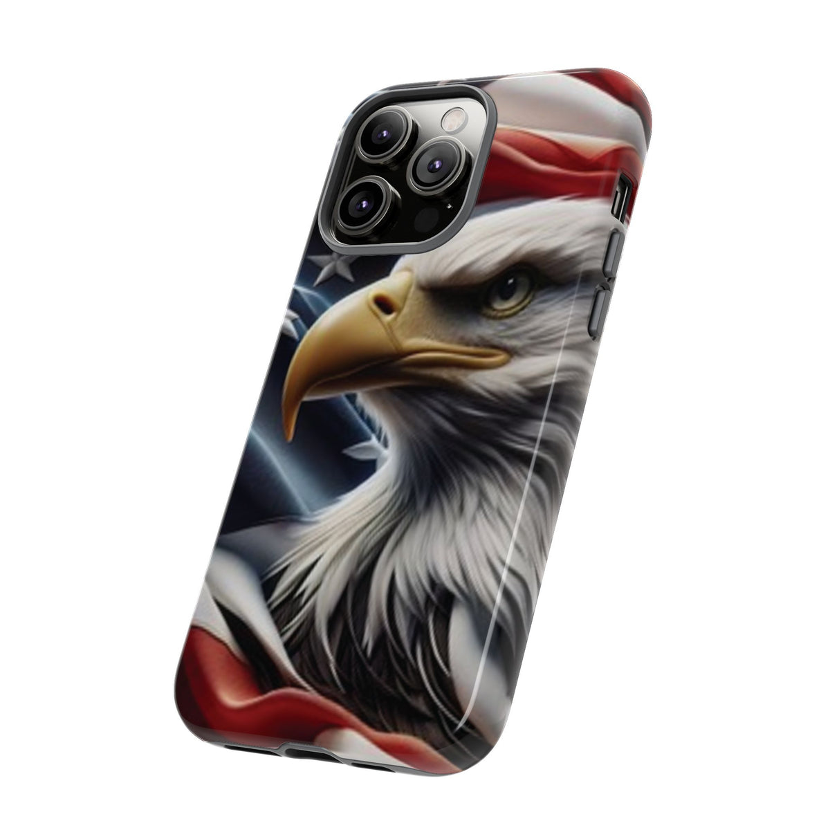 Patriotic Eagle American Flag Phone Case - Gift for Veterans - Independence Day - Memorial Day