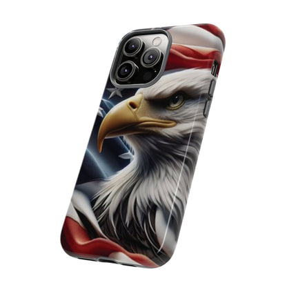 Patriotic Eagle American Flag Phone Case - Gift for Veterans - Independence Day - Memorial Day