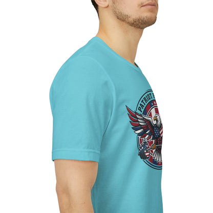Patriot Fit Life Bald Eagle T-Shirt - American Flag Graphic Tee - Unisex Workout Shirt