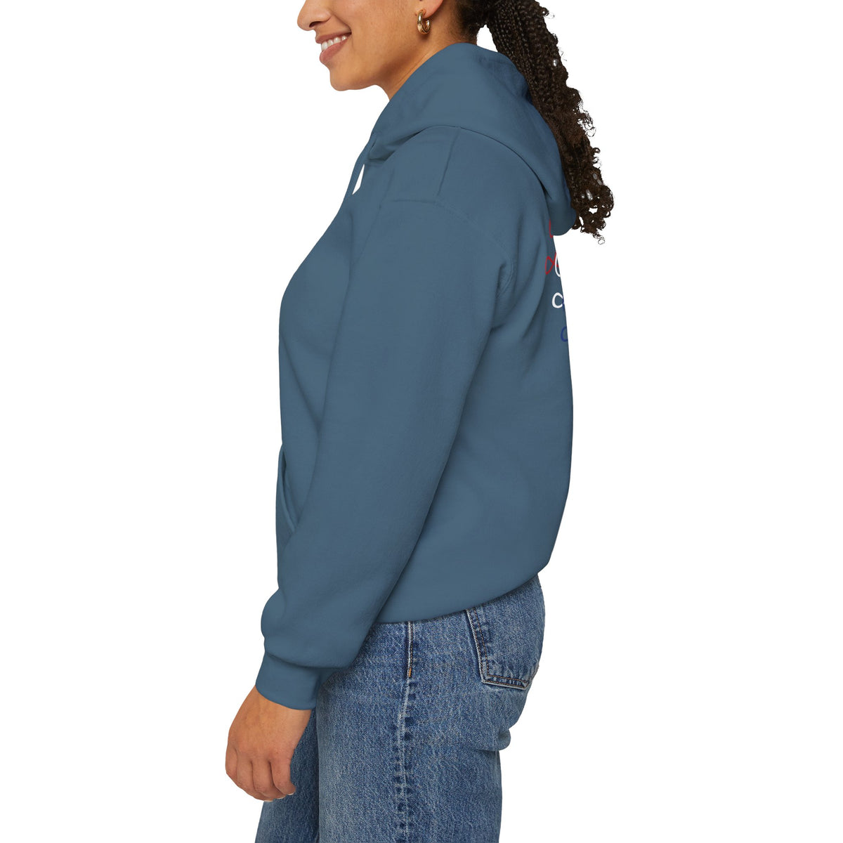 Blessed Hoodie - Patriotic Red White Blue - Unisex Pullover - Front & Back Print - S-5XL