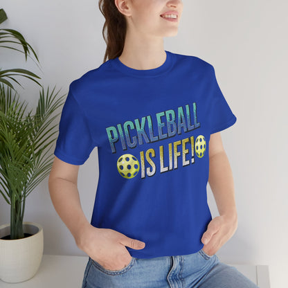 Pickleball Is Life T-Shirt - Funny Pickleball Tee - Unisex Court Sports Shirt