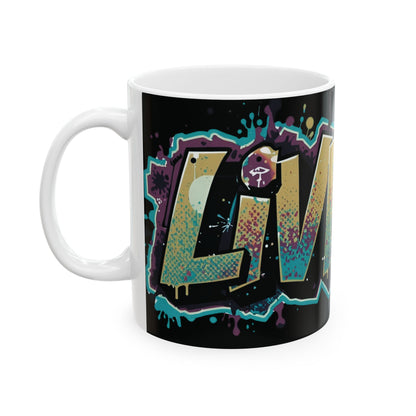 Live Fit White Ceramic Mug (11oz/15oz)