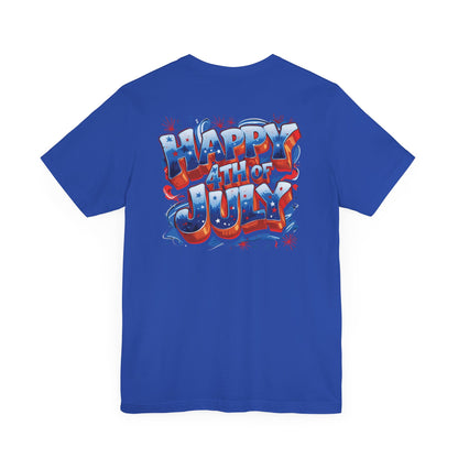 Happy 4th of July T-Shirt - Independence Day Bald Eagle - American Flag Graphic Tee