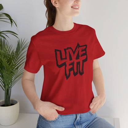 LIVE FIT Unisex Jersey Tee - Premium Fitness Shirt