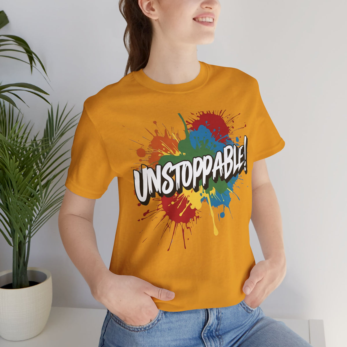 Unstoppable Vintage Retro T-Shirt - Motivational Graphic Tee - Unisex Casual Shirt