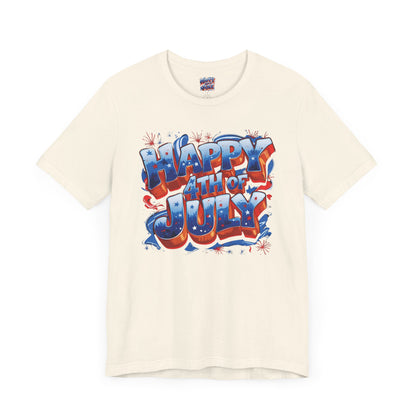 Happy 4th of July T-Shirt - Independence Day Bald Eagle - American Flag Graphic Tee