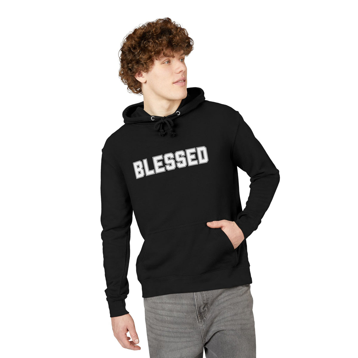 Blessed Hoodie - Cozy French Terry Pullover - Faith Graphic Sweatshirt - Unisex S-5XL