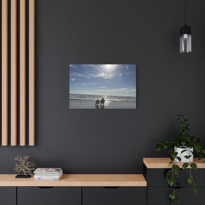 Beach Day Canvas Wall Art - Coastal Home Decor - Ocean Landscape - Serene Beach Print - 16 Sizes Available