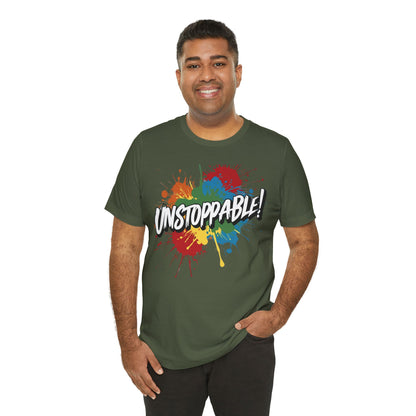 Unstoppable Vintage Retro T-Shirt - Motivational Graphic Tee - Unisex Casual Shirt