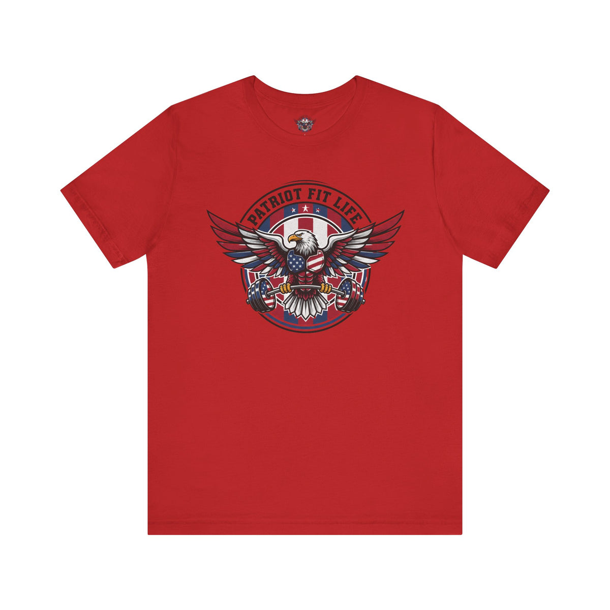 Patriot Fit Life Bald Eagle T-Shirt - American Flag Graphic Tee - Unisex Workout Shirt