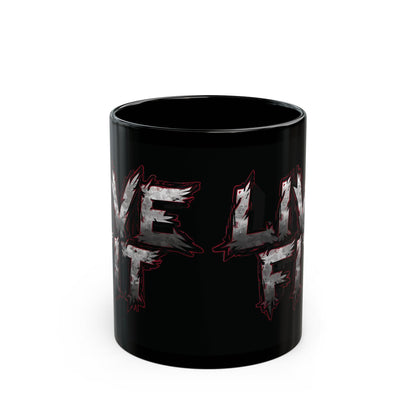 LIVE FIT Black Ceramic Mug (11oz/15oz)