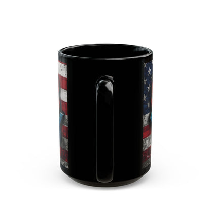 Stronger Than Yesterday! Motivational Mug - American Flag - 11oz/15oz