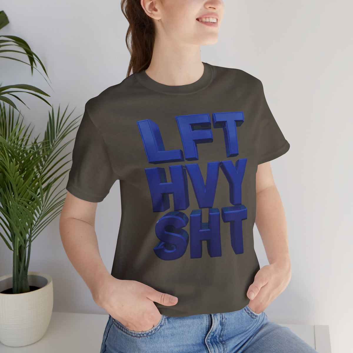 Lift Heavy Shit Gym T-Shirt - Bold 3D Weightlifting Tee - Unisex Fitness Apparel