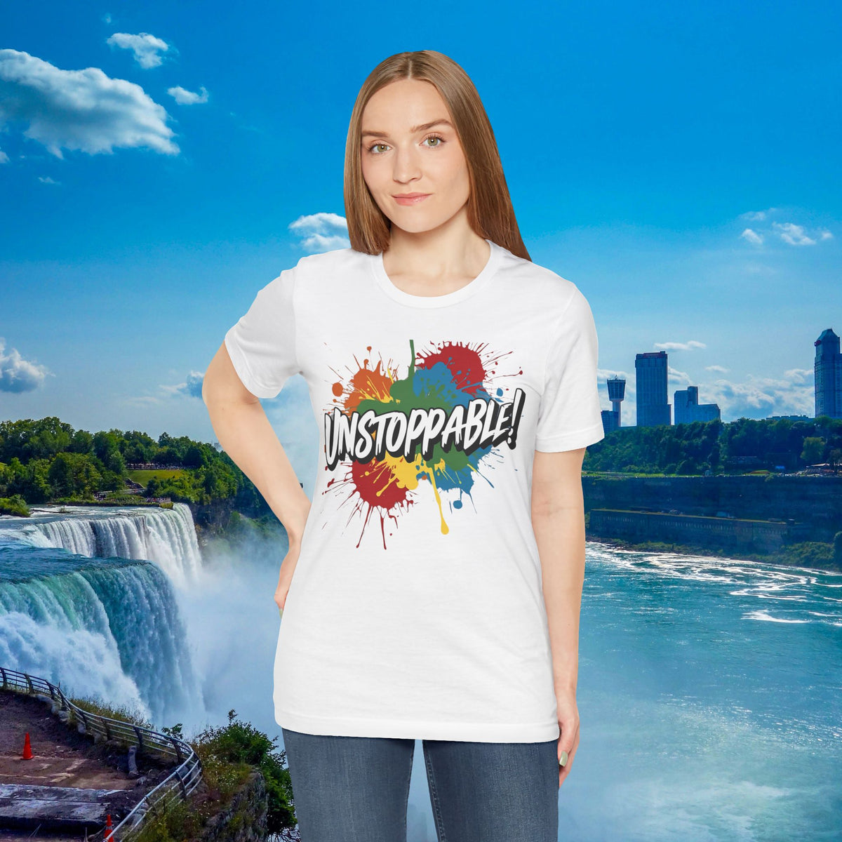 Unstoppable Vintage Retro T-Shirt - Motivational Graphic Tee - Unisex Casual Shirt