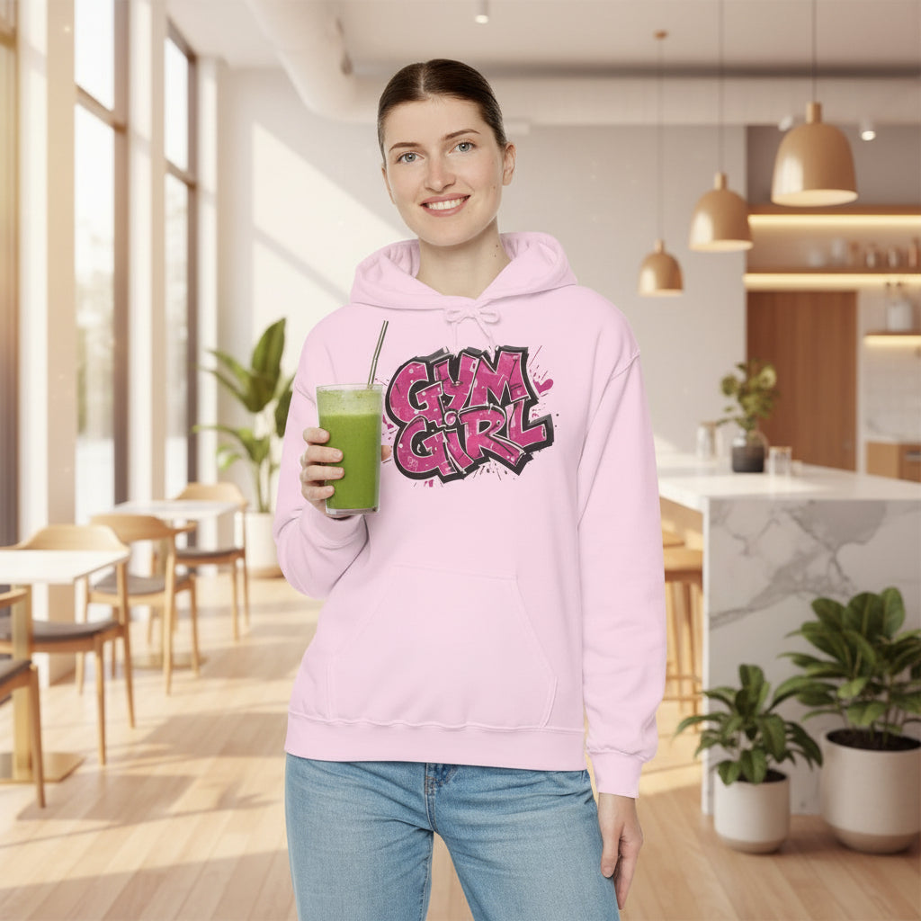 Stylish Gym Girl Print Hoodie - Women's Fitness Sweatshirt - Athletic Pullover - S-5XL